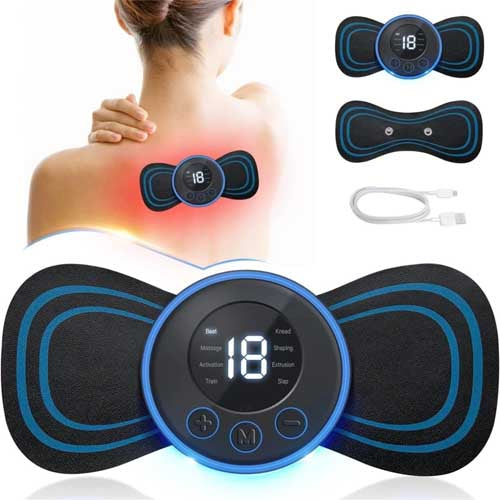 Mini Massage Stick, Butterfly Massager for Shoulder, Legs, Neck & Back Massage, Body Massager Machine for Pain Relief