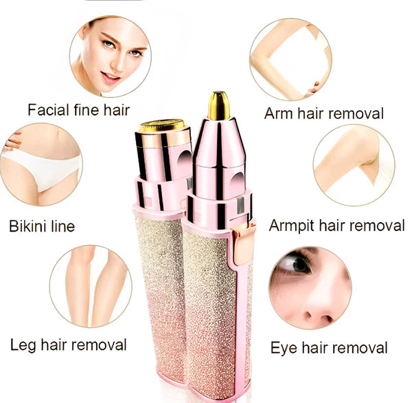 2-in-1 Rechargeable Eyebrow Shaper and Trimmer